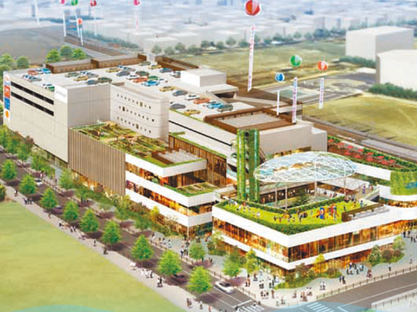 Surrounding environment. Large complex Rendering (2-minute walk / About 130m Scheduled completion date: April 2014)