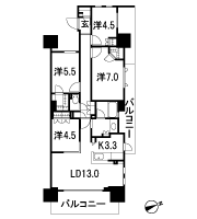 Floor: 4LD ・ K + 2WIC + SC, occupied area: 85.98 sq m, Price: TBD