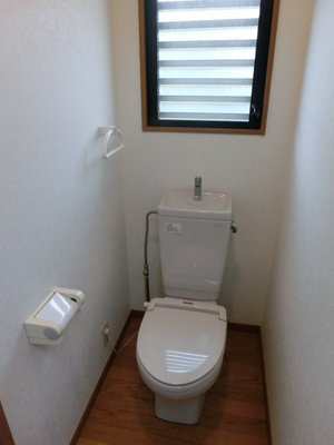 Toilet. Toilet with a small window