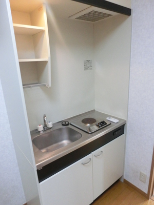 Kitchen. 1-burner stove in the kitchen