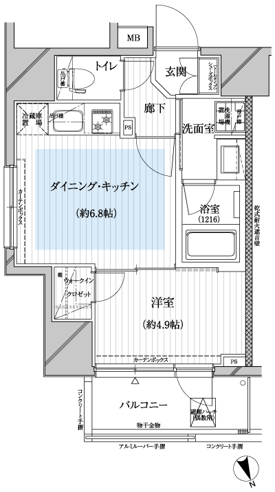 Floor: 1DK, occupied area: 31.44 sq m, Price: TBD