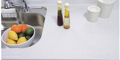 Same specifications photo (kitchen). Artificial marble of the top plate. 