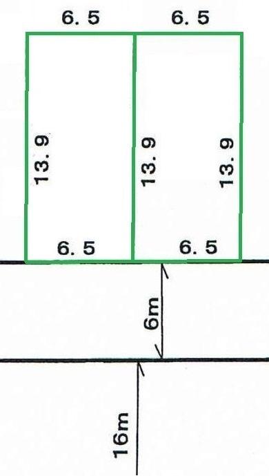 Compartment figure. Land price 19 million yen, Land area 91 sq m