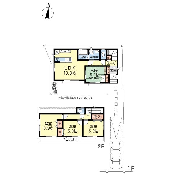 Floor plan. 37,800,000 yen, 4LDK, Land area 120.65 sq m , Building area 90.67 sq m floor plan