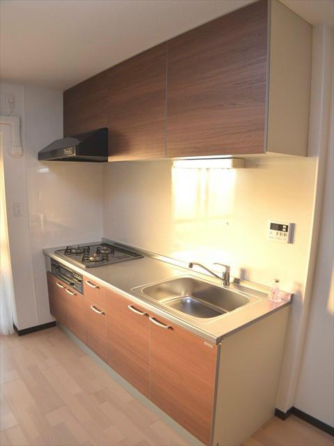 Kitchen. Plenty of system kitchen storage