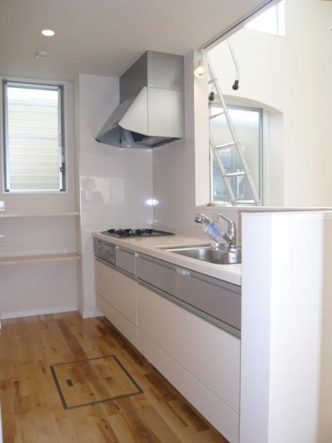 Building plan example (introspection photo). Example of construction Same specification kitchen reference photograph
