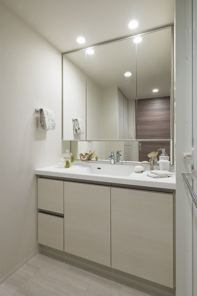Start your day with a space in which vanity beauty and cleanliness drifts