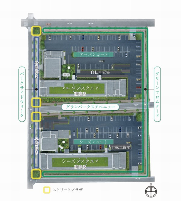 Other. Site placement Rendering CG ※ Rendering CG intended that caused draw on the basis of the drawings of the planning stage, shape ・ In fact a slightly different color, etc.