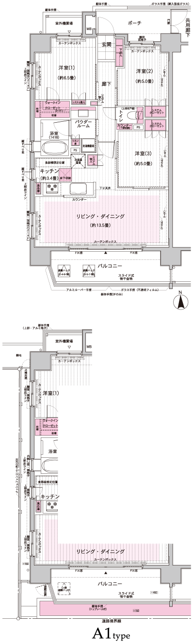 Floor: 3LDK, occupied area: 73.46 sq m
