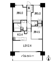 Floor: 3LDK, occupied area: 68.17 sq m