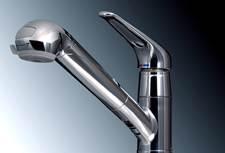 Same specifications photo (kitchen).  [Shimizu serving also mixing faucet]  Is a water purification function and hose drawer shower became one faucet. 