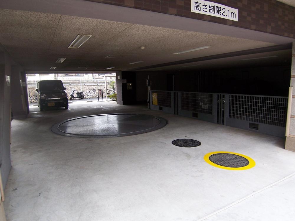 Parking lot. Common areas