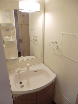 Washroom. Women in happy shampoo dresser