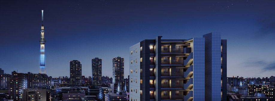 Leben Kita-Senju Rumi raise Tower (KITASENJU SOLEIL PROJECT). (living ・ kitchen ・ bath ・ bathroom ・ toilet ・ balcony ・ terrace ・ Private garden ・ Storage, etc.)