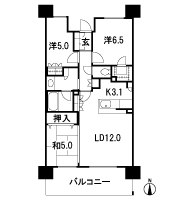 Floor: 3LDK + W, the occupied area: 71.58 sq m