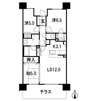 Floor: 3LDK + W, the occupied area: 71.58 sq m