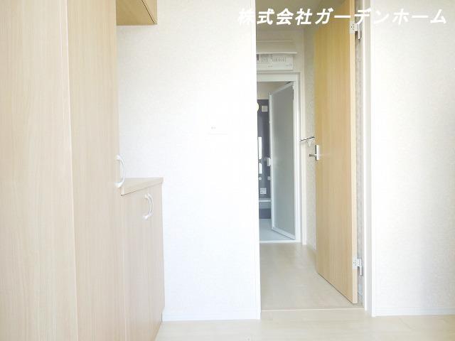 Model house photo. Plenty of shoe storage