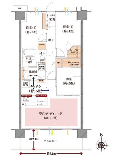 Floor: 3LDK + WIC, the occupied area: 71.95 sq m, Price: TBD