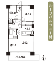 Floor: 3LDK + MC, occupied area: 75.46 sq m, Price: TBD