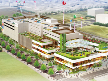 Surrounding environment. Born before 2014 April scheduled to open in the commercial facilities of the eye. Within the facility, which boasts the breadth of a total floor area of ​​about 30,000 sq m, Around the supermarket, fashion, Restaurant, clinic, Is visiting schedule, such as authorization nursery school, etc.. A new daily conveniently, Adorned fun. ( "(Tentative name) Senjuohashi Ponte Grande TOKYO A city block commercial facilities planning" facility concept illustrations /  ※ Information is that of the planning stage, Future content and may be subject to change)