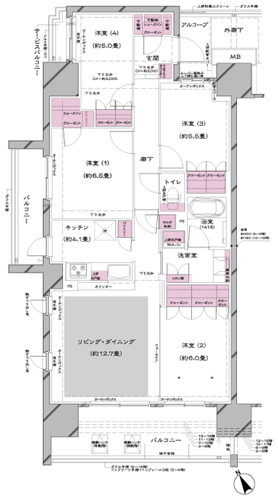 Floor: 4LDK + WIC + SIC, the occupied area: 90.08 sq m, Price: TBD