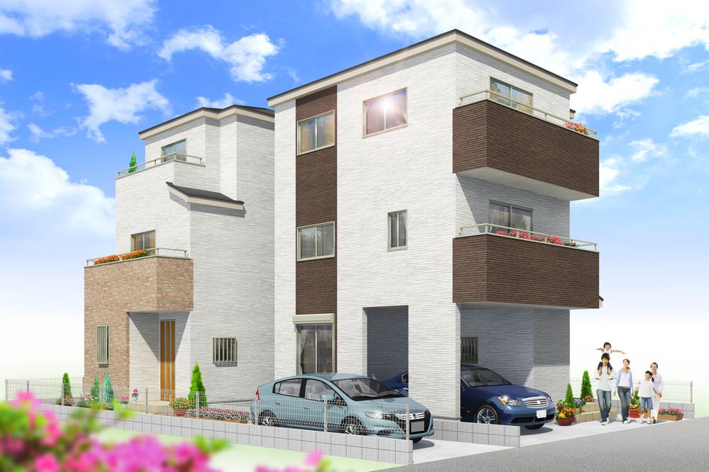 Rendering We put the accent on the outer wall like leaving the calm atmosphere in the chic