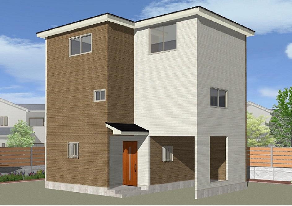 Rendering (appearance). Exquisite combination of white and brown will highlights the stylish appearance !! (3 Building)