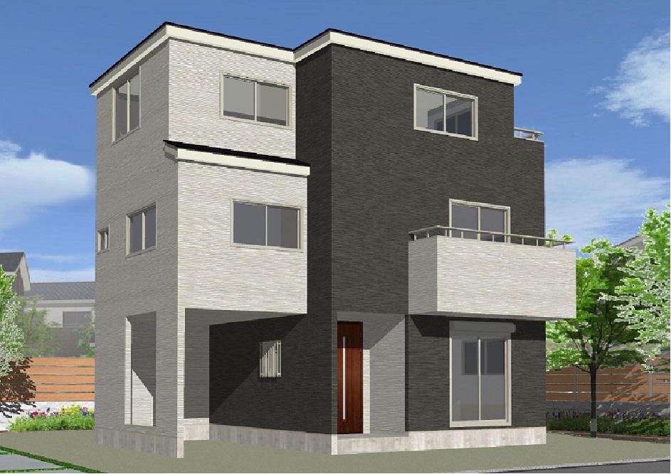 Rendering (appearance). Popular combination of white and black !! is the appearance of the appeal (8 Building)