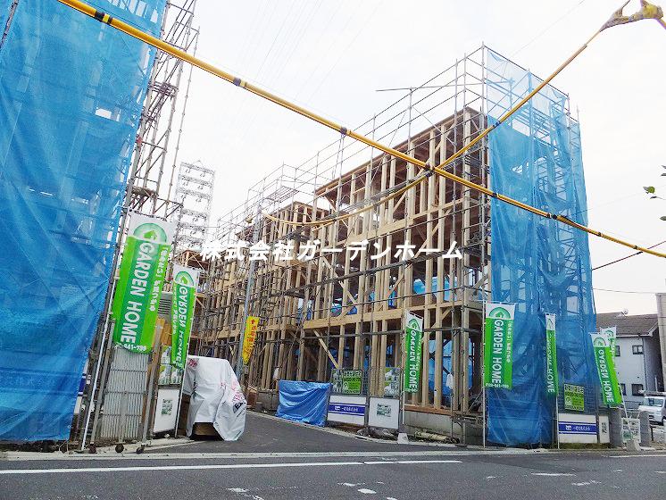 Local photos, including front road. I I'm looking forward to finally completed was completion of framework !! (1 Building ~ 4 Building side)