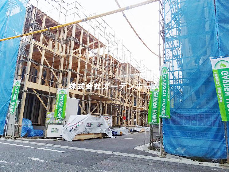 Local photos, including front road. I I'm looking forward to finally completed was completion of framework !! (5 Building ~ 8 Building side)