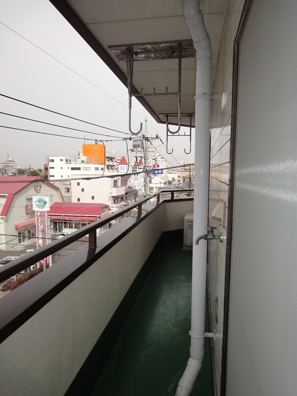 Balcony. Wide balcony