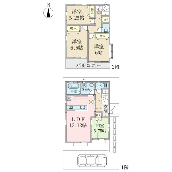 Floor plan. 36,900,000 yen, 4LDK, Land area 88.05 sq m , Building area 84.67 sq m D Building ・ Mato