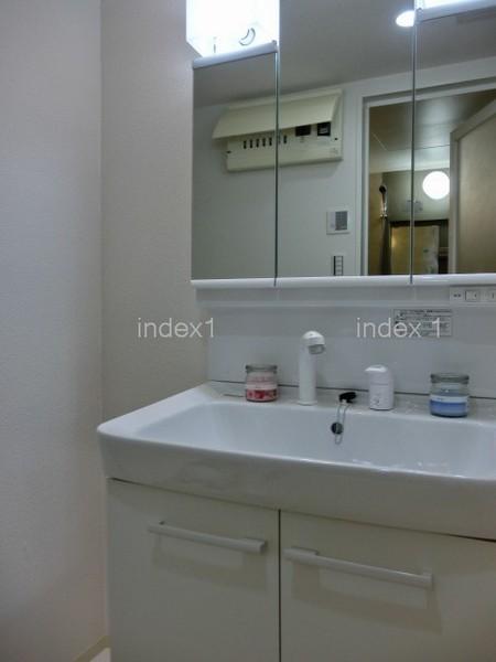 Wash basin, toilet. Convenient use shower faucet!