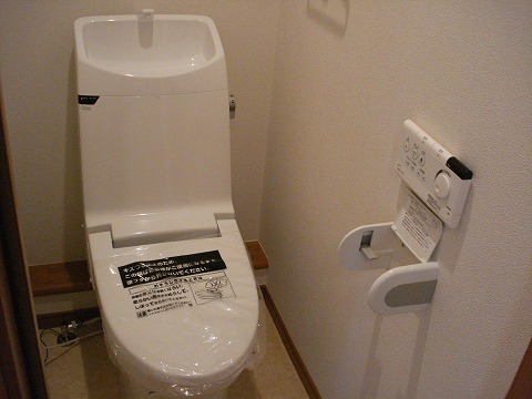 Toilet. It is with a bidet.