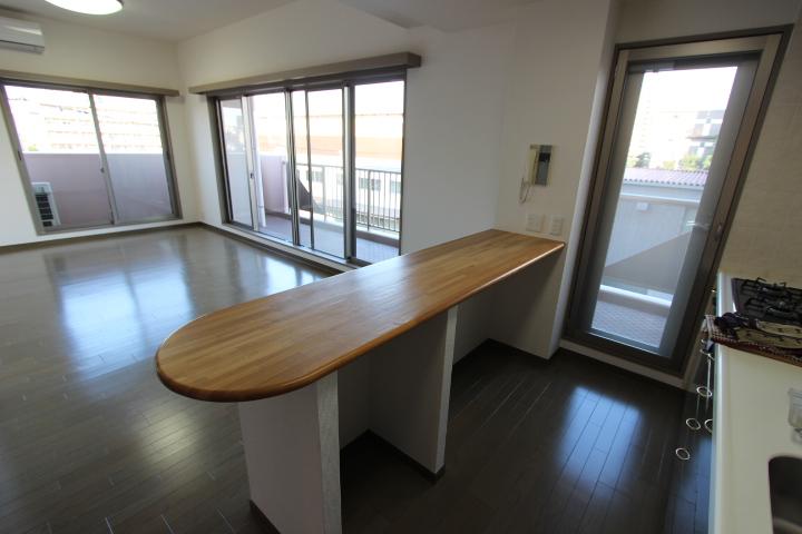 Kitchen. Also impetus conversation over the counter while the cooking (2013 October shooting)