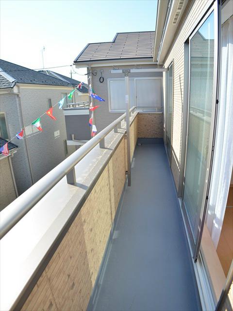 Balcony. Balcony over two rooms