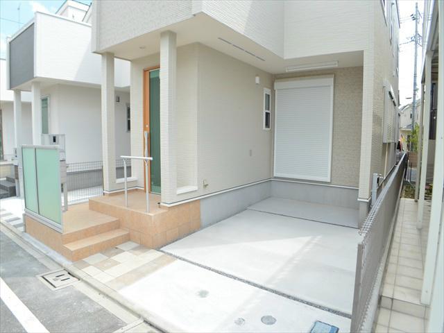 Parking lot. Also secured garage space