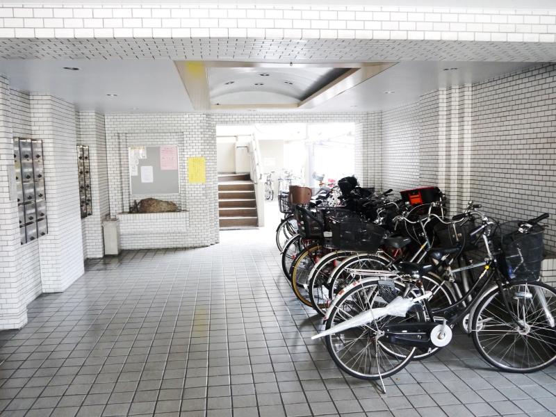 Parking lot. Bicycle-parking space
