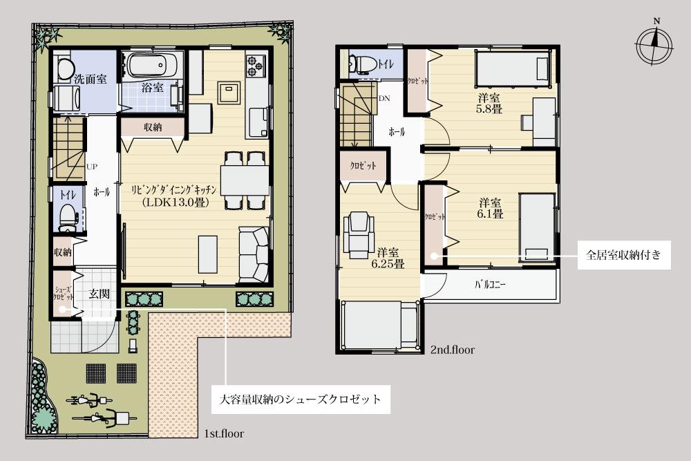 Building plan example (floor plan). Building plan example