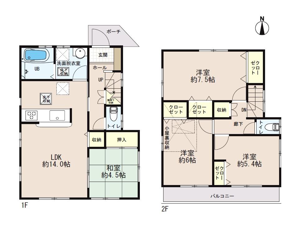 Floor plan. (12 Building), Price 31,800,000 yen, 4LDK, Land area 90.35 sq m , Building area 89.1 sq m