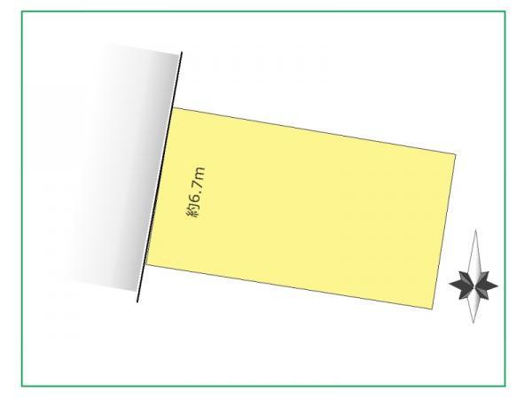 Compartment figure. Land price 14.5 million yen, Land area 67 sq m compartment view