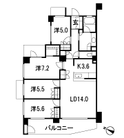 Floor: 4LDK + WIC, the occupied area: 89.88 sq m