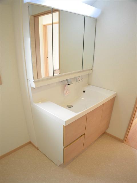 Wash basin, toilet. Very active in the morning dressed