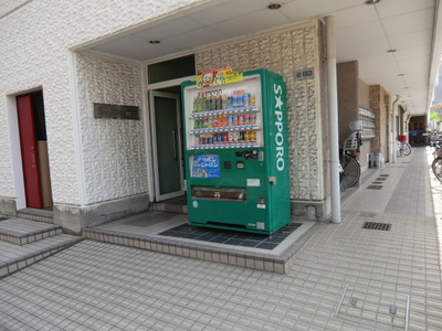 Entrance. Lifts surveillance camera