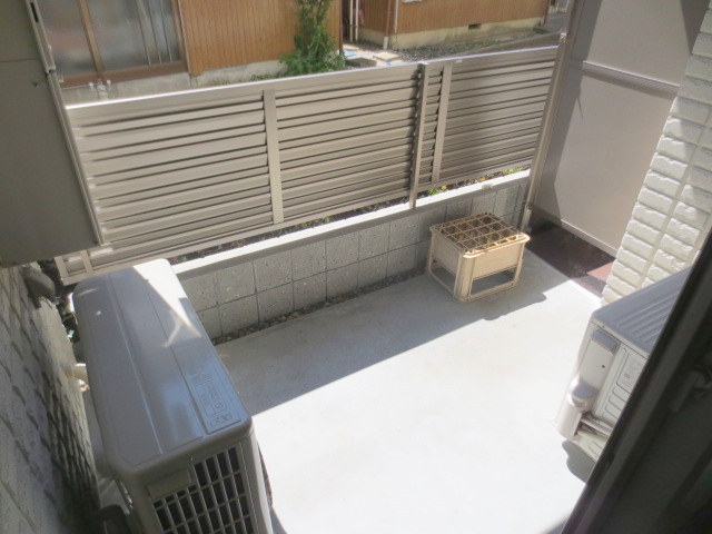 Balcony. Wide balcony