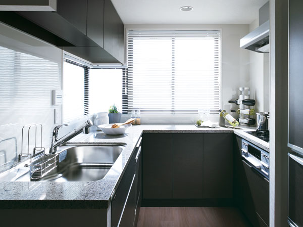 Room and equipment. Kitchen