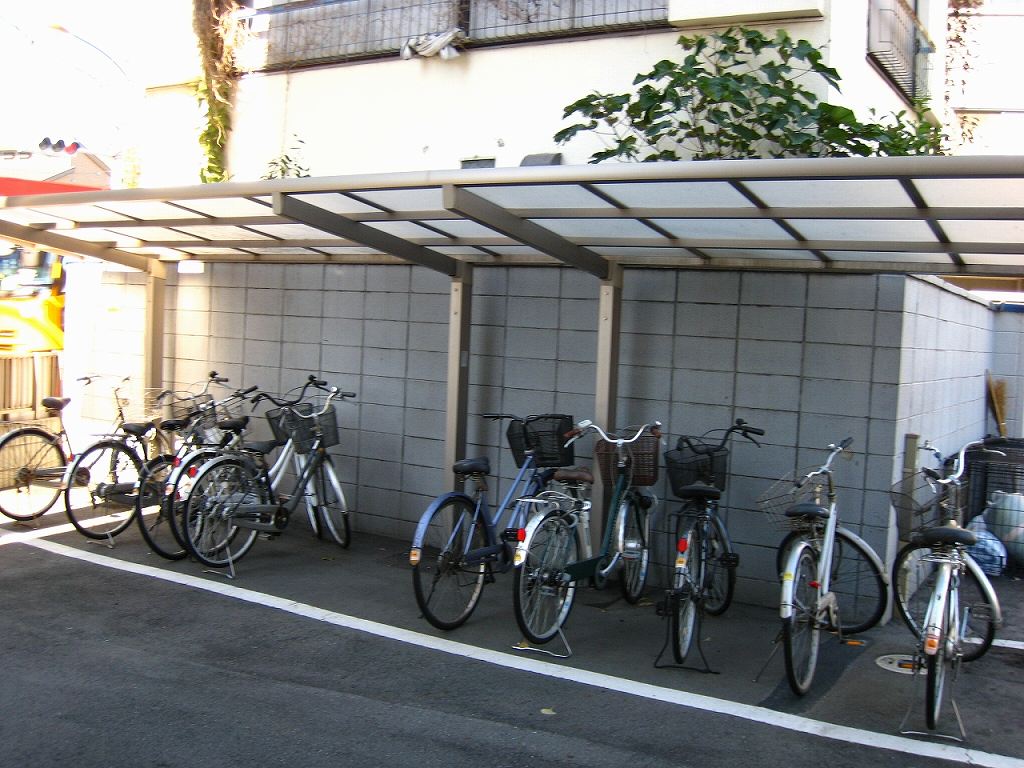 Other common areas. Bicycle parking lot (with a roof)
