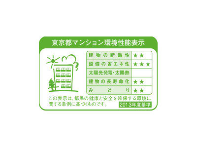 Building structure.  [Tokyo apartment environmental performance display]  ※ For more information see "Housing term large Dictionary"