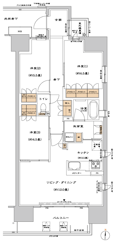Floor: 3LDK, occupied area: 75.67 sq m, Price: TBD