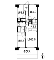 Floor: 3LDK + WIC + N, the area occupied: 75 sq m, Price: TBD